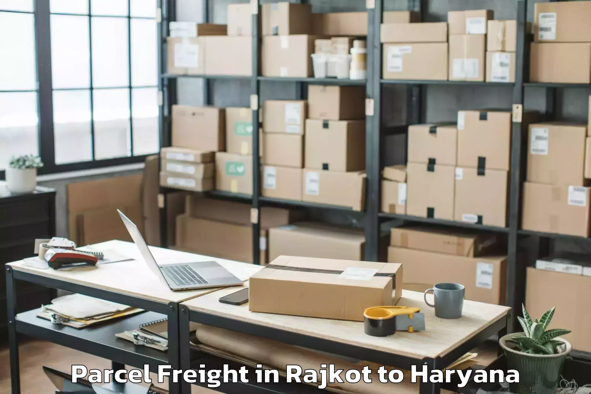 Book Rajkot to Mustafabad Parcel Freight